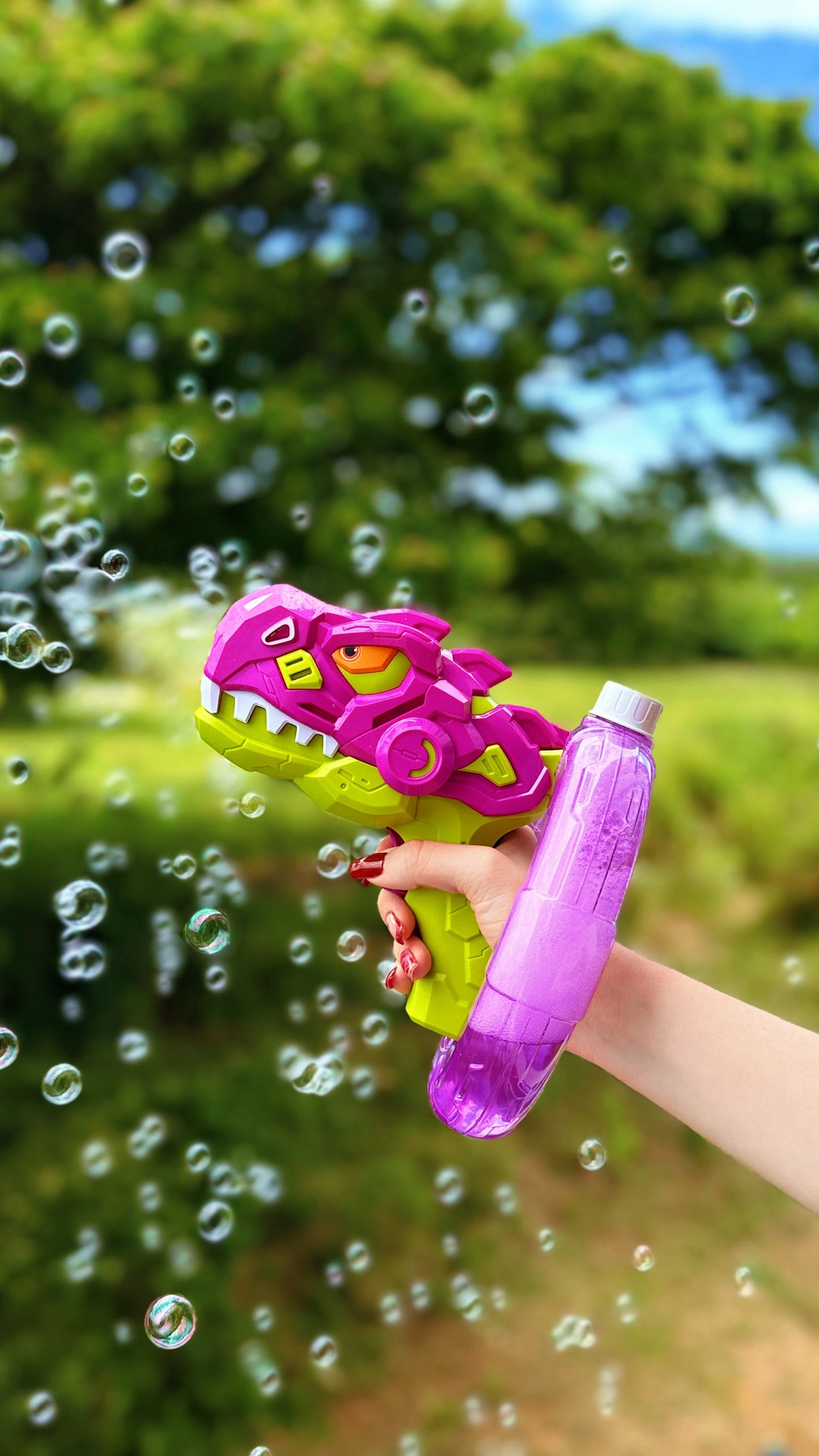 DINO PISTOLA DE BURBUJAS
