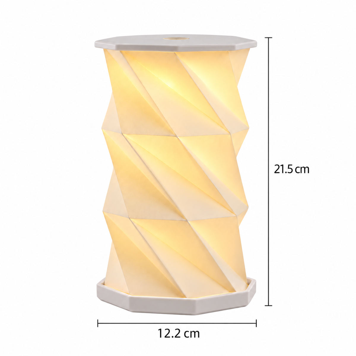 LAMPARA LED ORIGAMI PLEGABLE 3 TONOS DE LUZ