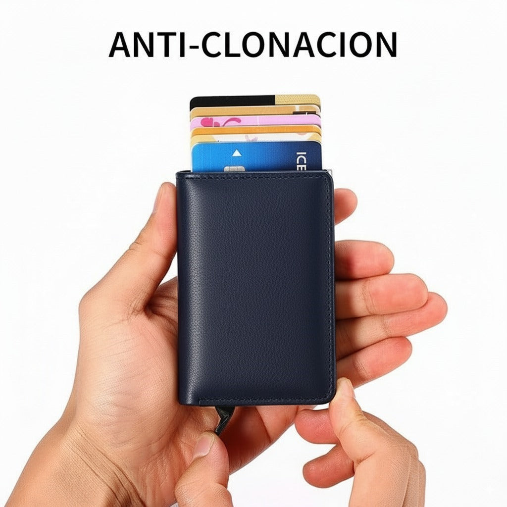 BILLETERA TARJETERO ANTIESCANEO